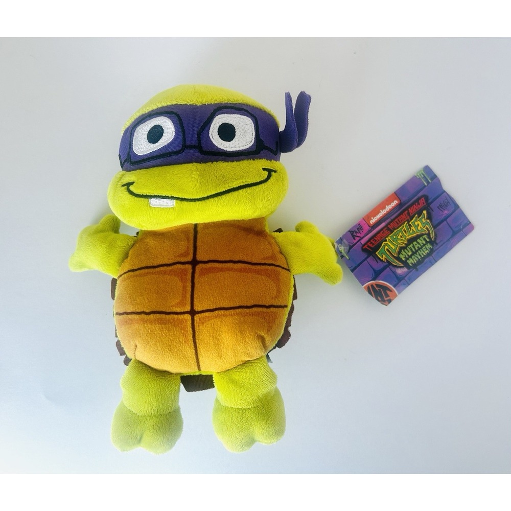 TMNT Mutant Mayhem Turtle Tot Donnie 8" NEW With Tags Stuffed Plush Ninja Turtle